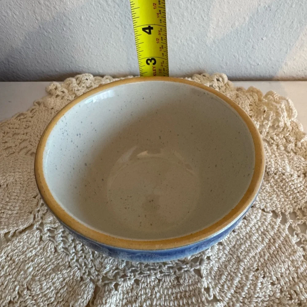 Vintage Blue Stoneware Bowl Set - Picture 5 of 16